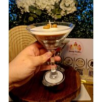 Espresso Martini Cocktail Duftkerze Kaffee Kerze Geschenkidee Kaffeeliebhaber Geburtstag Freunde Familie Kleine Aufmerksamkeit Ästhetisch von LovelyCandlesDEShop