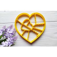 11 Stück Herz Puzzle Form Multi Cutter - Scharfe Kanten Außergewöhnliche Qualität von LovelyCookieCutter