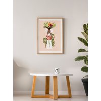 The Lovely Gardener - Kunstdruck, Gärtner, Kunst, Geschenk, Wandkunst, Pflanzenliebhaber, Schwarze Niedliche Kunst von LovelyEarthlings