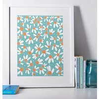 Wilde Blaue Margeriten - Kunstdruck Wilde Blaue Margeriten - Kunstdruck von LovelyEarthlings