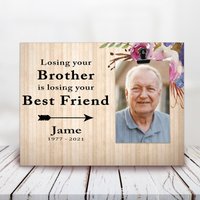 Brother Loss Geschenk - Bruder Erinnerungsgeschenk Sohn Onkel Verlust Personalisierter Bilderrahmen 5x7 Personalisierter von LovelyFamilyArtGift