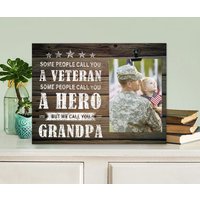 Geschenk Zum Veteranentag, Personalisierter Bilderrahmen, Bilderrahmen Für Opa, Vatertagsgeschenk von LovelyFamilyArtGift