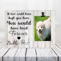 Haustier Verlust Geschenk, Erinnerung Rahmen, Katze, Hund Erinnerungsgeschenk, Foto Clip Frame, Personalisierung Rahmen, Sie Hätten Für Immer Gelebt von LovelyFamilyArtGift