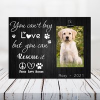 Haustier Verlust Geschenk, Gedenkrahmen, Katze, Hund Erinnerungsgeschenk, Foto Clip Frame, Personalisierung Foto Clip Frame, You Cant Buy Love But von LovelyFamilyArtGift