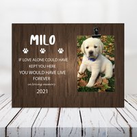 Haustier Verlust Geschenk, Gedenkrahmen, Katze, Hund Erinnerungsgeschenk, Foto Clip Frame, Personalisierung Rahmen, Wenn Liebe Allein Hätte Sie von LovelyFamilyArtGift