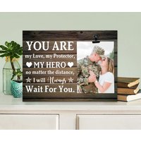 Militär Bilderrahmen, Mann Militär, Sie Sind Meine Liebe Mein Beschützer, Armee Geschenk, Militärheld, Frau von LovelyFamilyArtGift