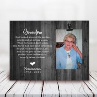 Oma Verlust - Erinnerungsgeschenk Mama Personalisierter Bilderrahmen 5x7 Verlustrahmen von LovelyFamilyArtGift