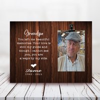 Verlust Von Oma - Opa Gedenkgeschenk Papa Erinnerungsgeschenk Personalisierter Bilderrahmen 15x20 Geschenk Für Den Eines Großvaters von LovelyFamilyArtGift