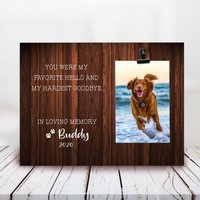 Personalisierter Gedenkrahmen Für Tier, Hund, Trauer, Erinnerungsgeschenk, Erinnerungsgeschenk von LovelyFamilyArtGift