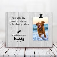 Personalisierter Gedenkrahmen Für Tier, Hund, Trauer, Erinnerungsgeschenk, Erinnerungsgeschenk von LovelyFamilyArtGift