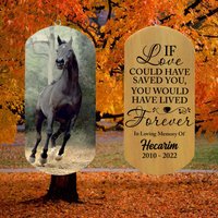 Personalisiertes Pferde-Erinnerungs-Windspiel, Haustier-Verlust, Individuelles Pferdeportrait, Verlust Des Pferdes, Haustier-Erinnerungsgeschenk von LovelyFamilyArtGift