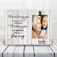 Verlust Eines Geliebten Menschen Geschenk Erinnerung 4x6 Foto, Personalisierung Foto Clip Frame, Trauer, Trauer von LovelyFamilyArtGift