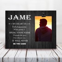 Verlust Eines Geliebten Menschen Geschenk Erinnerung 4x6 Foto, Personalisierung Foto Clip Frame, Trauer, Trauer von LovelyFamilyArtGift