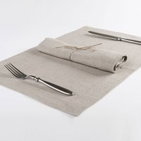 Natürliche Leinen Servietten Tischsets, Tischset Sets Von 6, 8, 10, Elegante Tischdekorationen, Set, Stoff Natürliche Leinen Servietten Tischsets, Tischset Sets Von 6, 8, 10, Elegante Tischdekorationen, Set, Stoff von LovelyHomeIdea