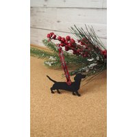 Dackel Christbaumschmuck, Holzschmuck, Geschenk Für Hundeliebhaber, Weihnachtsbaumschmuck, Weihnachtsgeschenk, Adventskalender von LovelyPerfectStyle