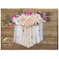 Hängedeko, Birkenast Mit Blumen, Vintage, Traumfänger Hängedeko, Birkenast Mit Blumen, Vintage, Traumfänger von LovelysewshopDE