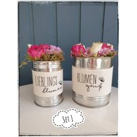 Vase/Topf Aus Konservendose, Upcycling, Frühling von LovelysewshopDE