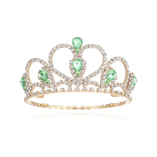Lovelyshop Pet Serie Grün Edelstein Gold Strass Hund/Katze Tiara Krone für Kostüm Haar Zubehör -Medium Größe von Lovelyshop