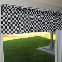 Lovemyfabric Baumwolle Schachbrett/Racecar Schlafzimmer Küche Badezimmer Klassenzimmer Diner Vorhang/Valance Fenster Behandlung/Fenster Dekor 58" von LovemyfabricStore