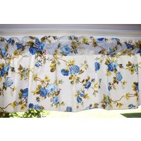 Lovemyfabric Poly Cotton Vintage Floral Rosen 58" Breit Druck Schlafzimmer Küche Badezimmer Klassenzimmer Diner Valance Fenster Behandlung/Fenster von LovemyfabricStore