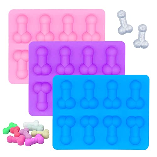 Große Eiswürfelform, 3 Stück Ice Cube Tray Silicone, Eiswürfelform Silikon Groß, Eiswürfel Silikonform, Kreative Eiswürfelform Geeignet für Eiswürfel Schokolade Süßigkeiten Gelee von Lovesmile