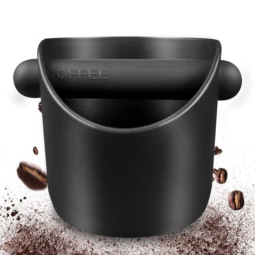 Kaffeesatz Zbschlagbehälter, 10 x 10 x 11cm Abklopfbehälter, Kaffee Abklopfbehälter mit Abnehmbar Klopfhebel, Espresso Abklopfbehälter, Knock Box Geeignet für Küche Café Restaurant Büro (Schwarz) Kaffeesatz Zbschlagbehälter, 10 x 10 x 11cm Abklopfbehälter, Kaffee Abklopfbehälter mit Abnehmbar Klopfhebel, Espresso Abklopfbehälter, Knock Box Geeignet für Küche Café Restaurant Büro (Schwarz) von Lovesmile