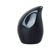 Miniatur Schwarze Emaille Teardrop Keepsake Cremation Urn For Ashes Cremains Memorial - 3" Höhe von LovetoTreasure