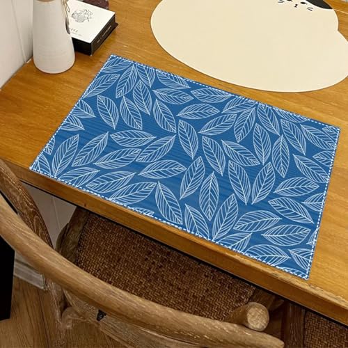 Tischsets Abwaschbar 2er Blau Blau Retro Platzsets Abwaschbar Platzdeckchen Stoff Leinen Tischuntersetzer Hitzebeständig Tischunterlage Esstisch Dekoration Platzset 45x30 cm Tischsets Abwaschbar 2er Blau Blau Retro Platzsets Abwaschbar Platzdeckchen Stoff Leinen Tischuntersetzer Hitzebeständig Tischunterlage Esstisch Dekoration Platzset 45x30 cm von Lovewang