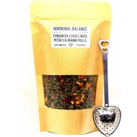 Teemischung + Herzförmiger Tee-Ei-Löffel, Hormonelle Balance-Teemischung, Perfektes Geschenk, Tee-Kit von Loveyenergy