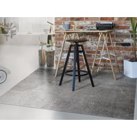 Betonwand Moderner Linoleumteppich, Grauer Vinylteppich, Weiße Vinylmatte, Solide Vinylbodenmatte, Pvc-Matte, Bereichsteppich, Küchenmatten Für von LovftWave