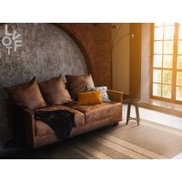 Gestreifter Azteken Teppich Linoleum Teppich, Bronze Vinyl Braune Bodenmatte, Pvc Kunst Matte, Dekorative Matte Gestreifter Azteken Teppich Linoleum Teppich, Bronze Vinyl Braune Bodenmatte, Pvc Kunst Matte, Dekorative Matte von LovftWave