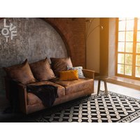Istanbul Braun Linoleum Teppich, Beige Vinyl Bodenmatte, Fliesen Matte, Dekorative Teppiche Und Matten von LovftWave