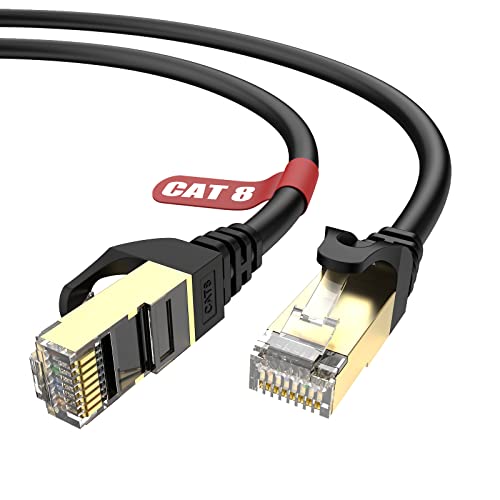 Lovicool CAT 8 Ethernet kabel 8m, 40Gbps 2000MHz Hochgeschwindigkeits Internet-Netzwerkkabel, Gigabit RJ45 Patchkabel, professionelles Lan Kabel, für Switch Router Modem Patch Panel PC Lovicool CAT 8 Ethernet kabel 8m, 40Gbps 2000MHz Hochgeschwindigkeits Internet-Netzwerkkabel, Gigabit RJ45 Patchkabel, professionelles Lan Kabel, für Switch Router Modem Patch Panel PC von Lovicool