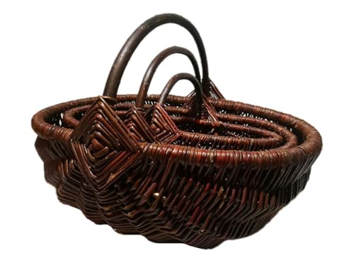 Lovinbirds Gartenkorb Weide in 3 Größen Wählbar (Weidenholz, Klein 37 cm) von Lovinbirds