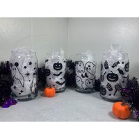 Halloween Bierd Dose Glas Set | Personalisiertes 16 G. Herbstglas Glastasse Geschenkidee Halloween Bierd Dose Glas Set | Personalisiertes 16 G. Herbstglas Glastasse Geschenkidee von LovingArtsCo
