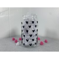 Herzen Bierd Dose Glas | Personalisiertes 16 G. Love Set Geschenkidee Liebevolle Tasse Valentinstag Geschenk von LovingArtsCo