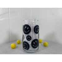 Smiley Face Bierd Dose Glas | Personalisiertes 16 G. Set Geschenkidee Fröhliche Tasse Smiley Face Bierd Dose Glas | Personalisiertes 16 G. Set Geschenkidee Fröhliche Tasse von LovingArtsCo