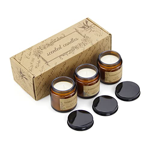 Lovionus89 Soja duftkerzen für Frauen,3 Pack 3.5Oz Aromatherapie Kerzen Set Stress Linderung und Entspannung zu Hause Schlafzimmer Badezimmer oder Yoga Meditation,Set 2 von Lovionus89