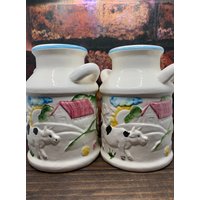 Vintage Kuhmilchkännchen Salz- Und Pfefferstreuer, X-Large , Gailstyn Sutton - 1982 Vintage Kuhmilchkännchen Salz- Und Pfefferstreuer, X-Large , Gailstyn Sutton - 1982 von LovleeGiftsDesigns