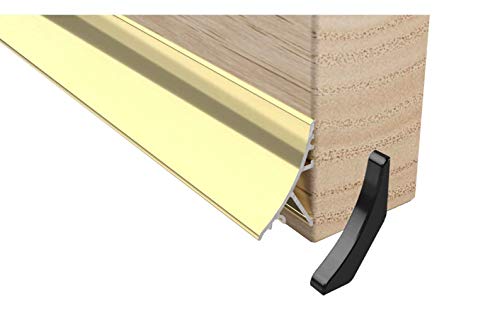 Stormguard Verdeckter Regen- und Wetterabweiser für Türen, UPVC, Holzschutz, Metall, 32 mm (Gold) von Lowenergie