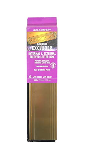 Stormguard Briefkasten-Abdeckung, innen und außen, UPVC oder Holztüren, gold von Lowenergie