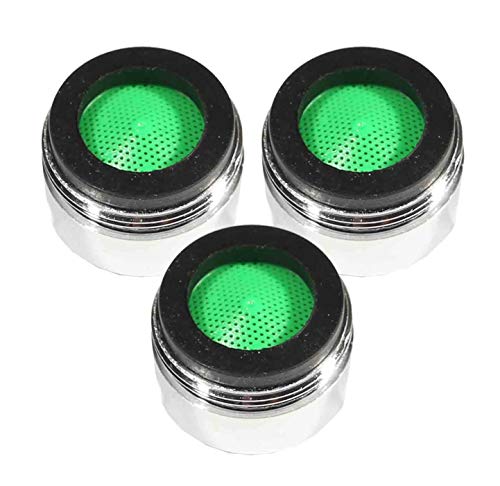 Wasserhahn Luftsprudler 24 mm Stecker, 2 l pro Minute, Wasser, energiesparend, Chrom. Pack Größen von Lowenergie