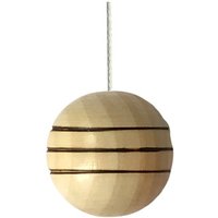 40mm Natürliche Holzperle Mit Line Detail Light Pull Kordel & Verbinder von LowgyLightPulls