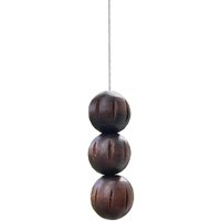 Dunkle Holzperle Mit Kordel & Verbinder von LowgyLightPulls