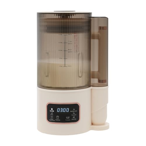 1000ml/0.22 Gallon Elektrisch Sojamilch-Maschine, Tischplatte Entsafter mit LCD-Display, Nuss und Sojamilchbereiter, Hafermilch Maschine BPA-frei, für Nüsse Sojabohnen Getreide von LoyaltyClivia