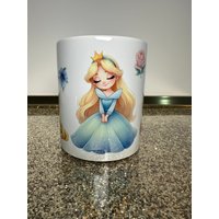 Hochwertige Keramiktasse Im Aurora Princess Design Handarbeit Nostalgie Prinzessin Dornröschen Kindheit Tasse Mug 300Ml Doppeldesign von LoyanaShop