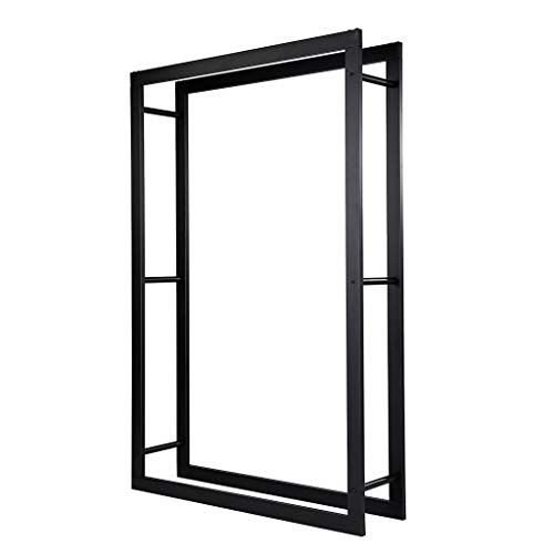 Loywe Kaminholzregal Metall Brennholzregal Feuerholzregal Kaminholzständer für Innen und Außen Schwarz (100 x 25 x 150 CM) Loywe Kaminholzregal Metall Brennholzregal Feuerholzregal Kaminholzständer für Innen und Außen Schwarz (100 x 25 x 150 CM) von Loywe
