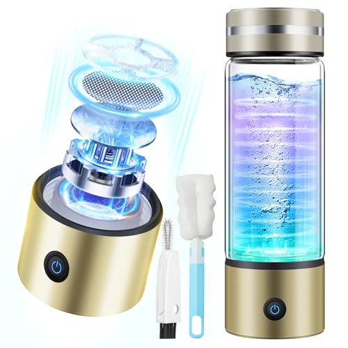 LOZLTX 4.0 Upgrade Wasserstoff-Wasserflasche mit Bürste【SGS-Zertifizierung – 4000PPB】【NO.1 Doppelwasserstoffgehalt】Wasserstoff-Wasserflasche mit 2025 fortschrittlicher SPE-PEM-Technik, anwendbar für von Lozltx
