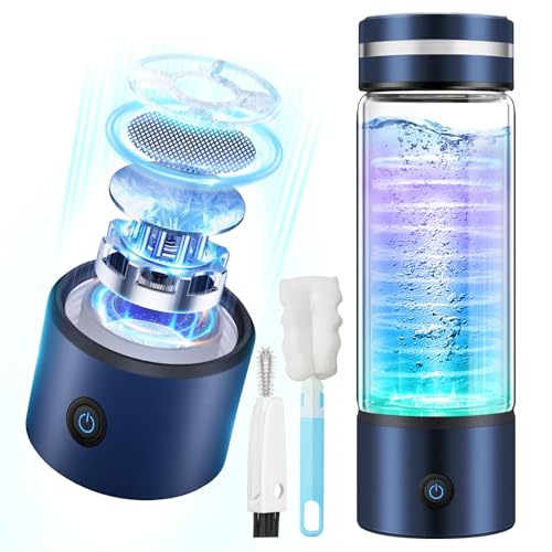LOZLTX 5.0 Wasserstoff-Wasserflaschengenerator 【Stärkste H2-Aktivität】【TOP1 0,8 nm H2-O2-Trennung】Hydro-Wasserflasche 【Linderung von Müdigkeit】Tragbare Hydro-Wasserflasche für Fitness und Reisen, 420 von Lozltx