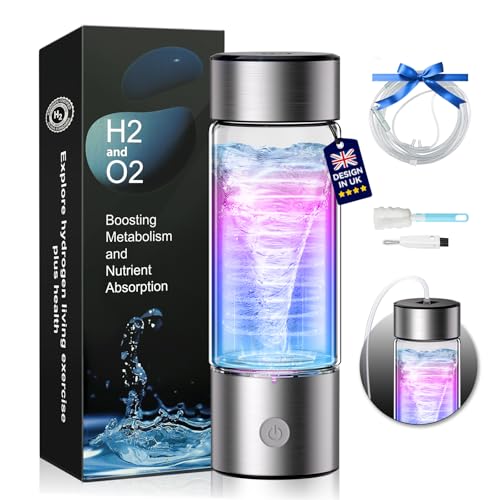 LOZLTX Upgrade Hydrogen Water Bottle UK【Double Hydrogen Content】【SGS Authoritative Certification - 3000PPB】Hydrogen water Machine with TOP SPE PEM Technique, Improve Water in 3 Min QUATER von Lozltx